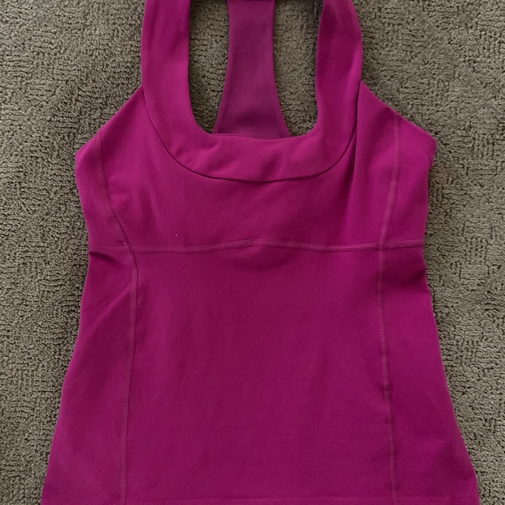 Lululemon tank top pink fuschia size 6